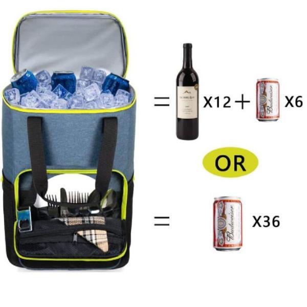 Пляж располагаясь лагерем 30 рюкзак изолированный консервными банками более крут