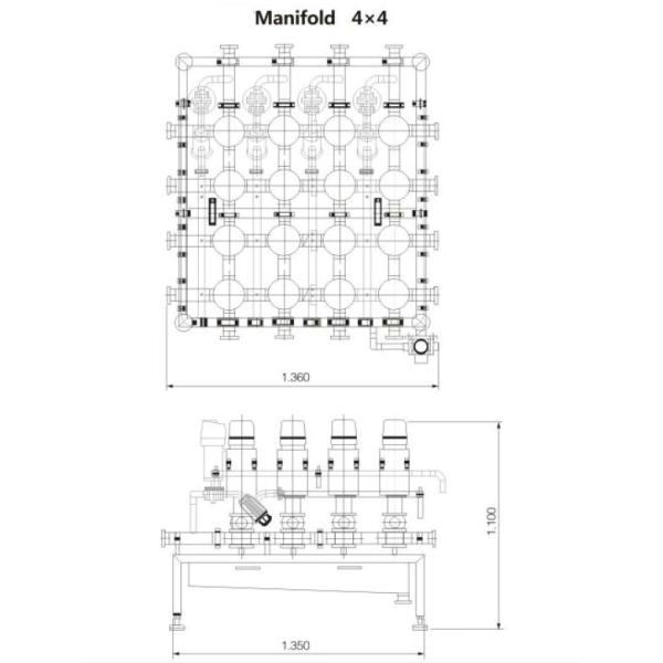 Сварка E-C DN100 SS316L Двухседельный клапан Mixproof