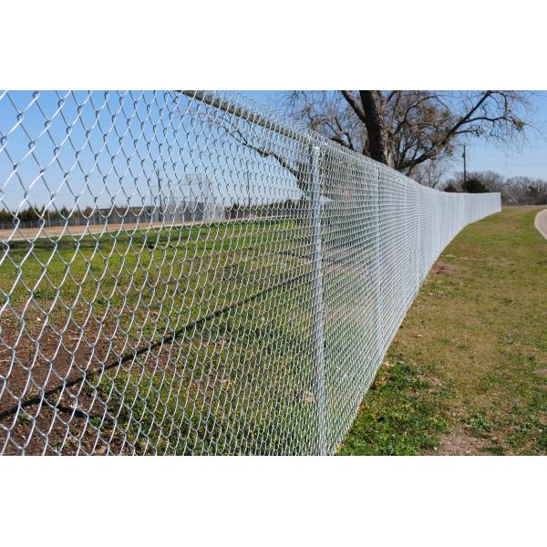 6ft High Steel Chain Link Fencing Hot Dip Galvanized Diamond Fabric