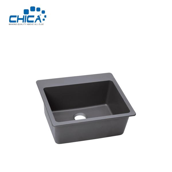 Natural Stone Sink Topmount Granite Quartz Kitchen Sink Granite Composite Kitchen Sink For House