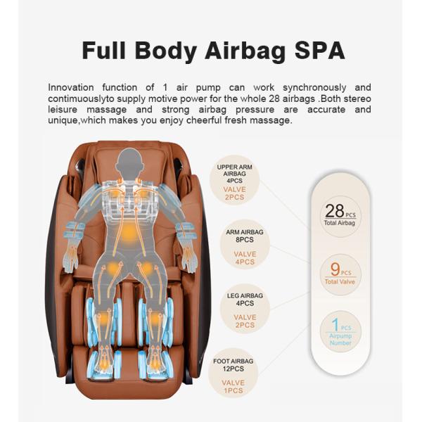 Complete Full Body Massage Chairs Knocking 4D Kneading ISO9001 Thai Stretch