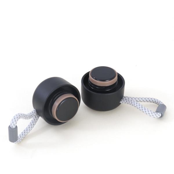 Black Double Wall Stainless Steel Water Bottles With Spout Lid BPA Free