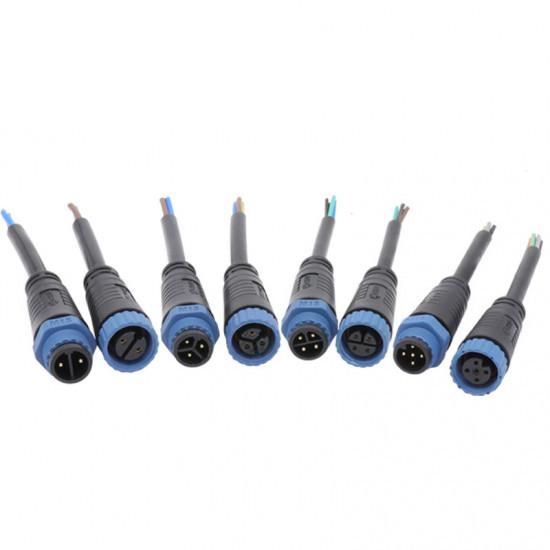 M15 Industrial 2, 3 Pin Conector Circular M15 Tipo de solda Conector de montagem impermeável IP67