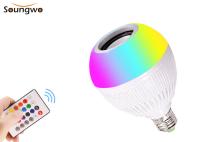 ampola sem fio do orador da ampola 6500K de 12W RGB Bluetooth para o hotel