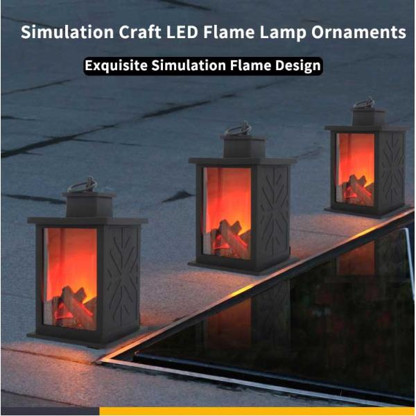 OEM ODM Garden Solar Decorative Lights Flame Lanterns For Outdoor Camping