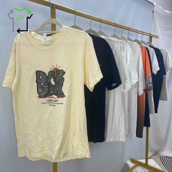 Mixed Styles Used Short Sleeve Second Hand Men Women Cotton T Shirt In Bales
