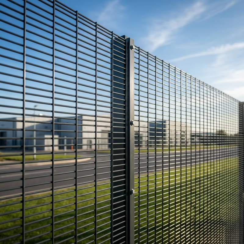 Hsj Heavy Duty 358 Prison Mesh Anti Climb Security Fence Powder Coated Welded Wire Mesh Barrier for Critical Infrastructure