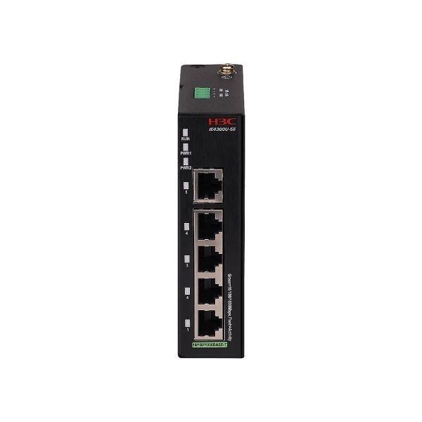 Industrial-Grade Gigabit PoE+ Switch - H3C LS-IE4300U-5E Wide-Temp , DIN Rail , 5-Port