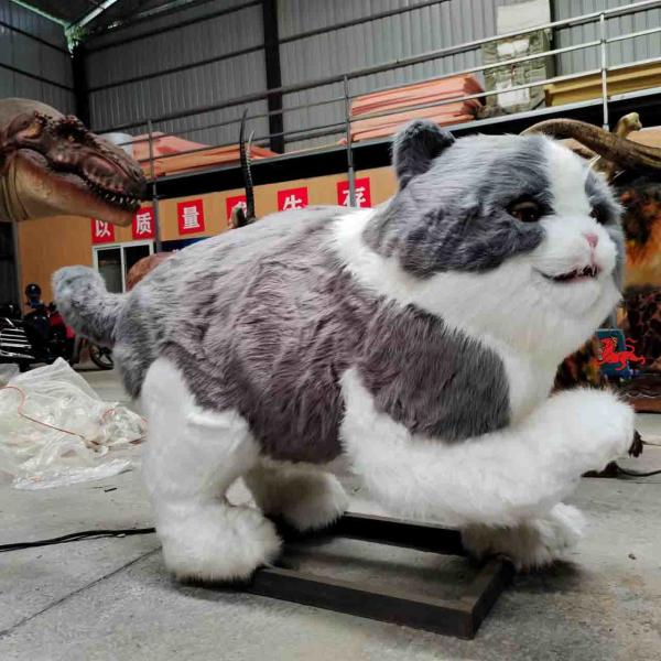 Indoor Life Size Realistic Animatronic Cat Waterproof 150kg