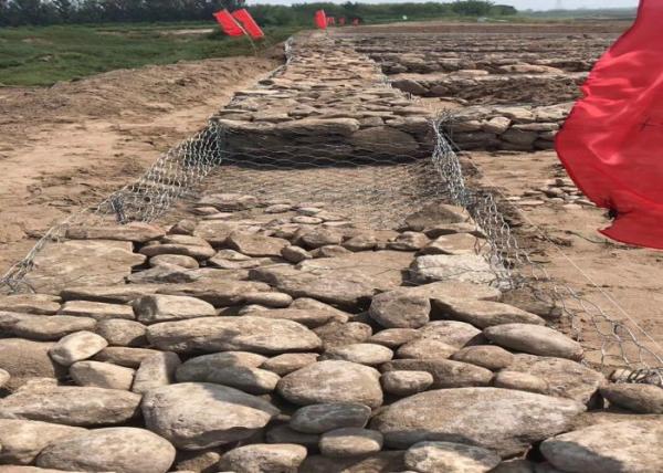 Hexagonal Mesh Rock Filled Galvanized Gabion Baskets