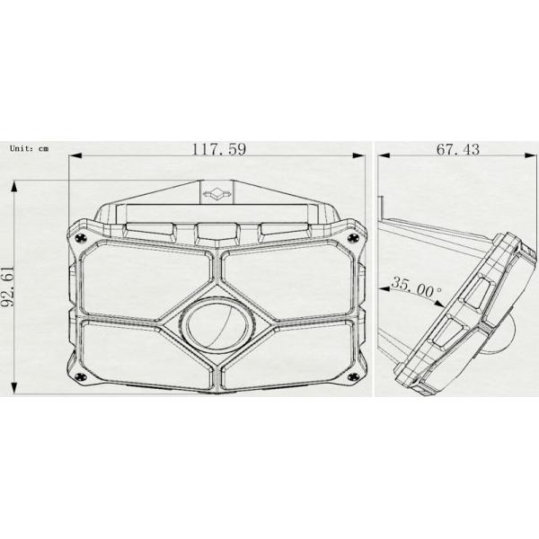 IP65 Waterproof  Outdoor High-performance Solar Panel Super Bright Durable Material Solar Security PIR Sensor Light