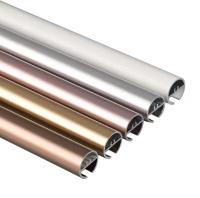 el tubo de aluminio ciego de la sombra del rodillo de 38m m anodizado se pulveriza cubierto