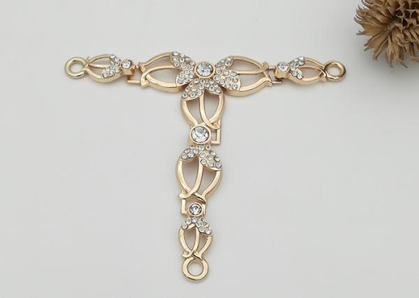 Women Shoe Accessories Chains 98*82MM Easy To Assemble Corrosion Resistant