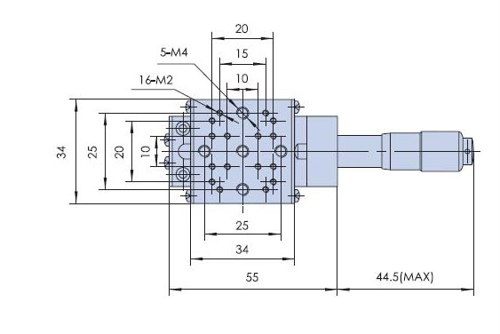 шарикоподшипник этапа перевода оси перемещения x 13mm миниатюрный линейный