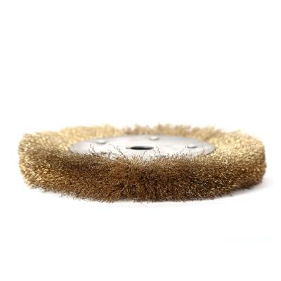 Industrial Abrasive Stainless Steel Wire Brush Polishing Wheel Flat Hole