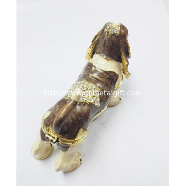 Wholesale dogs shaped jewelry boxes metal favor boxes gift box