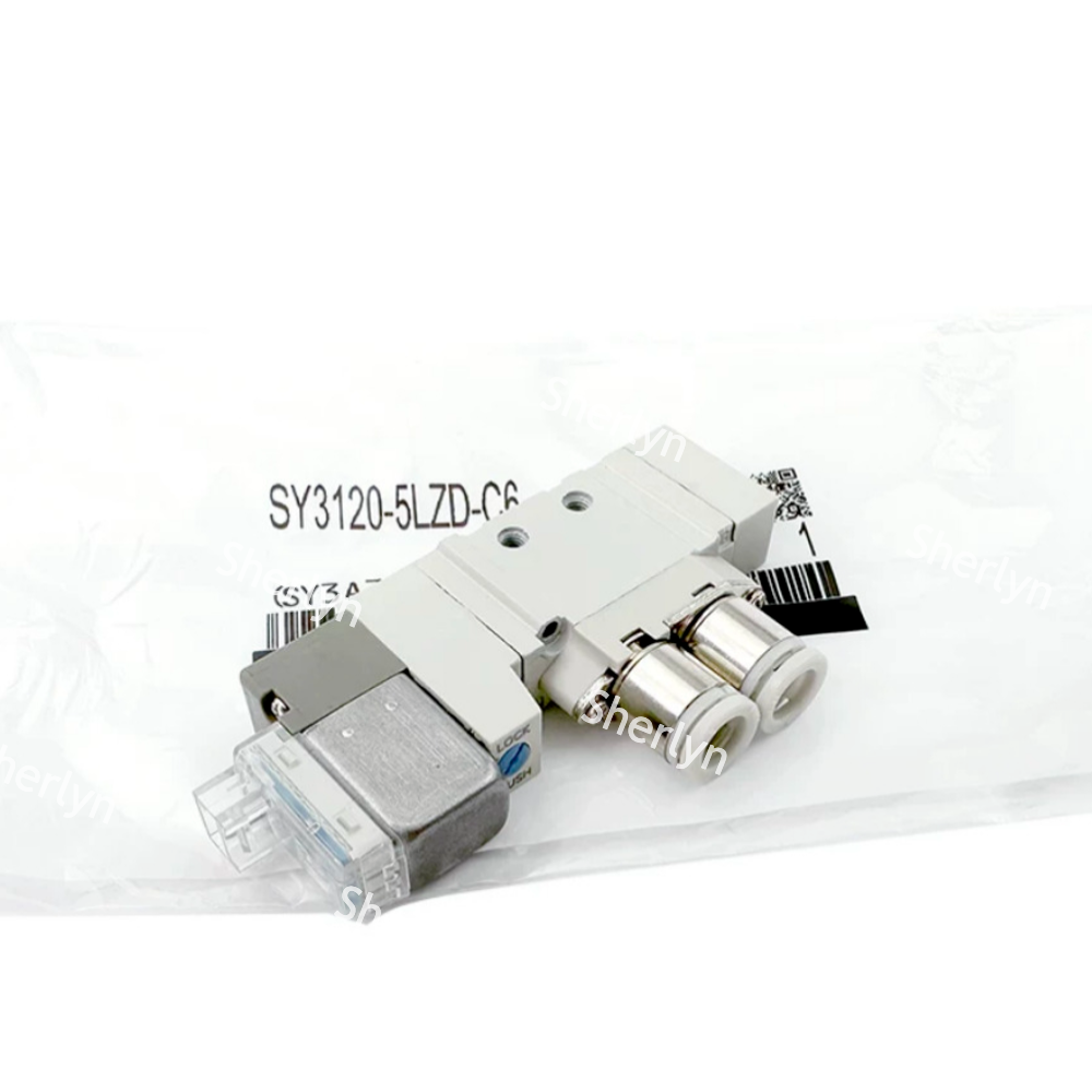 Manifold Mount Compatible SMC SY3120-5LZD-C6 C6 Port Solenoid Valve Drives Pneumatic Grippers of Assembly Fixtures