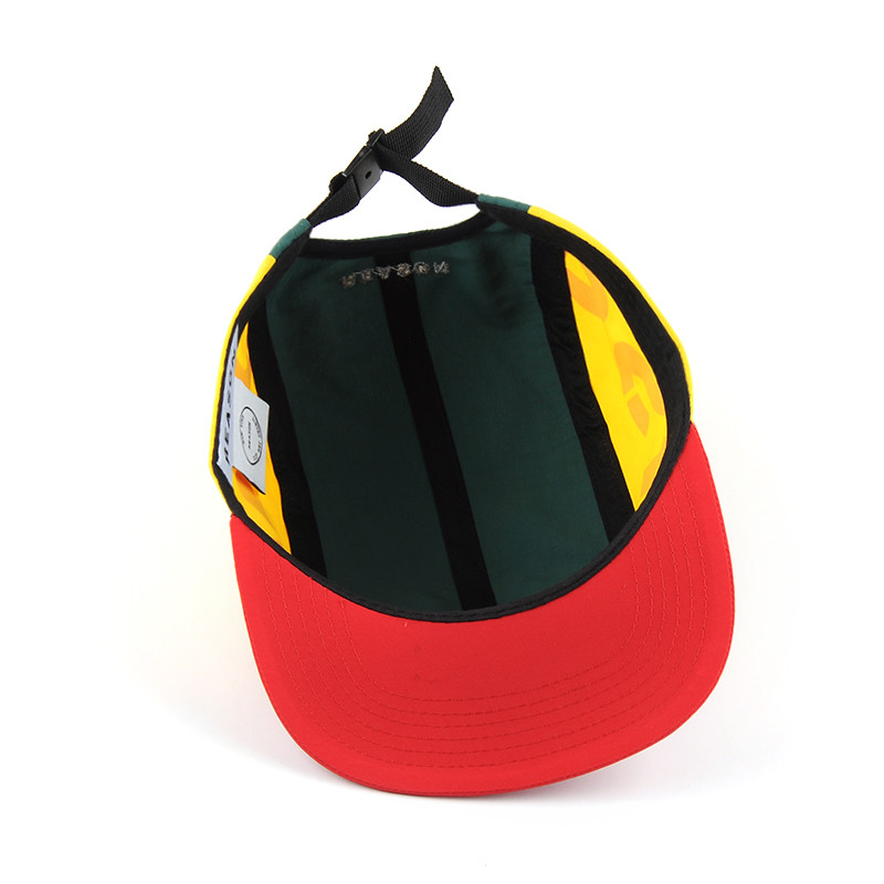 Oem Running 5 Panel Camp Caps Lightweight Custom Embroidery Logo All Over Printing