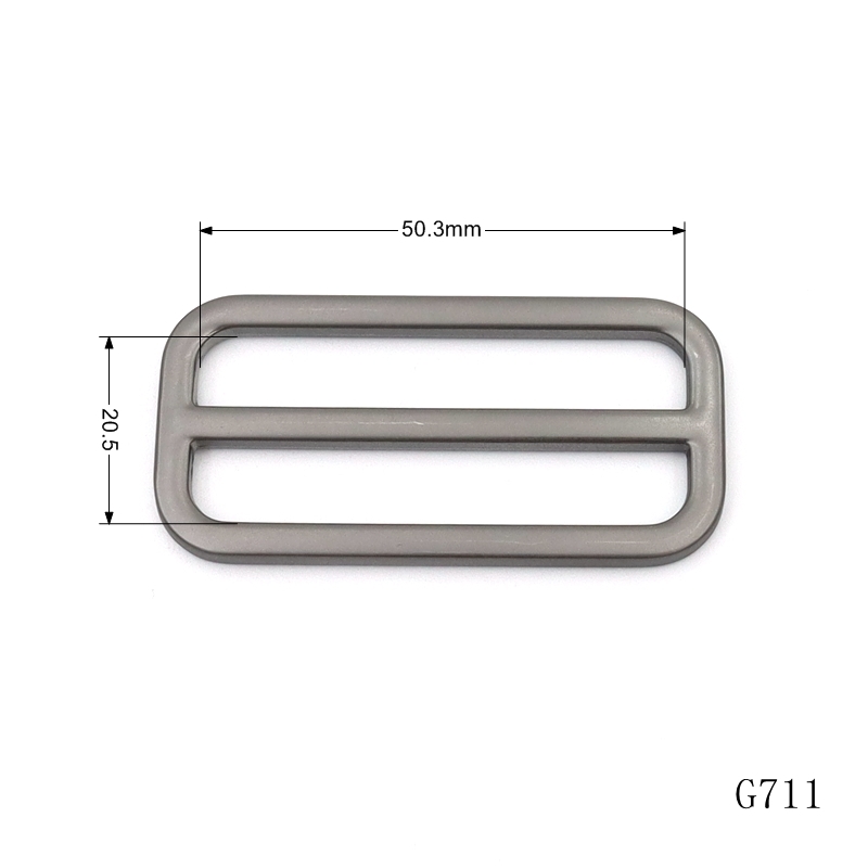 Heavy Duty Metal Square Buckle Rectangle Metal Triglide Buckle 50mm
