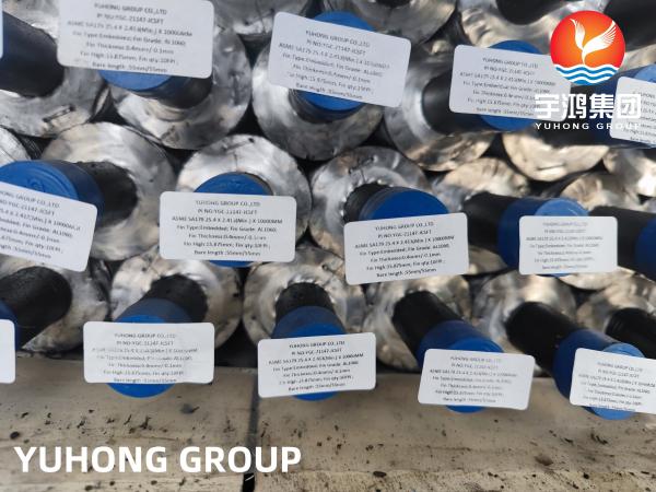 Tubo con aletas tipo G incrustado Tubo de acero al carbono sin costura ASME SA179 para enfriadores de aire ​