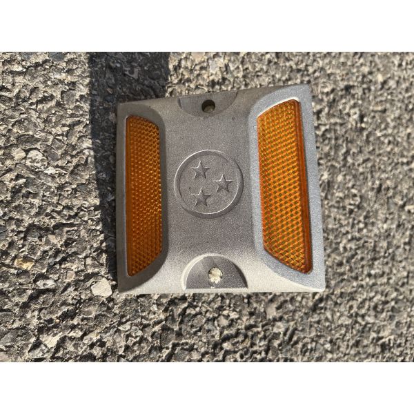 10x10cm Filling Sand Reflective Cat Eye Single/Two Sides Reflector Road Stud White Road Marker