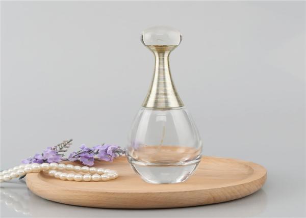 Customize Luxury Clear Glass Pump 100ml Perfume Bottle For Perfume Packaging