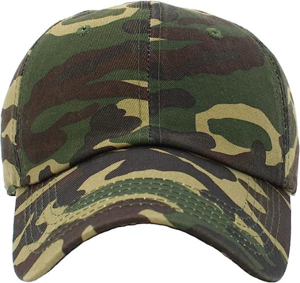Profile Hat Baseball Cap Outdoor Camouflage Fishing Cap, Dad Hat Adjustable Unconstructed Plain Cap