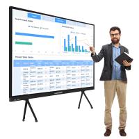 Tableau blanc interactif intelligent avec prise en charge native de la visioconférence pour Zoom/Teams/Webex, 32 Go ROM, 4 Go RAM, Intel Core i3/i5/i7, 4e à 13e génération (OPTIONNEL)