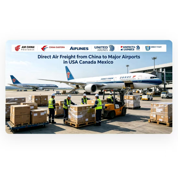 Direct Air Freight from China to Major Airports in USA Canada Mexico