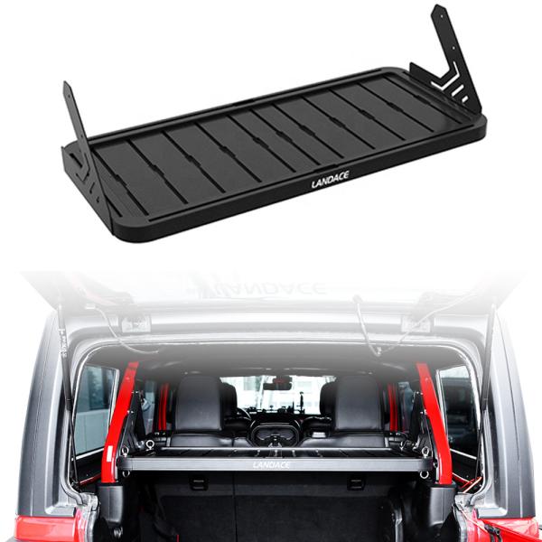 Off-Road Luggage Storage Carrier for Jeep Wrangler Black Aluminum Alloy Cargo Basket