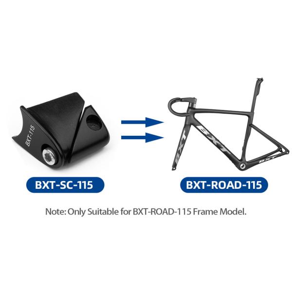 La route de Bxt va à vélo la bride d'ajustement de Seat de vélo de noir d'alliage d'aluminium de force de Hign des parties 7075