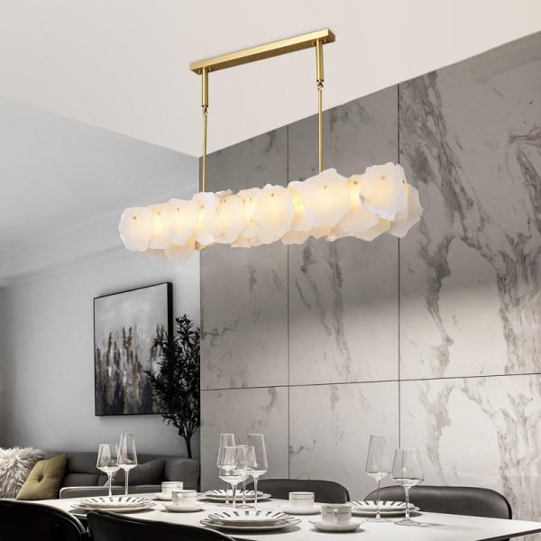 240V 60Hz Bedroom Luxury Pendant Ceiling Lights Natural Dolomite Pendant Lamp