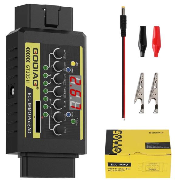 GODIAG GT105 II Boîte de dérivation et de programmation ECU IMMO avec alarme 11V