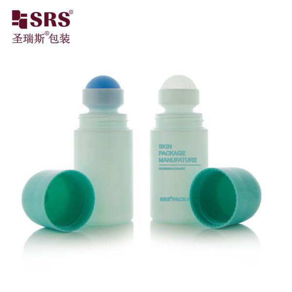 60ml 2 oz Custom Color PP PCR Eco-friendly Plastic Bottle Deodorant Roll on Packaging