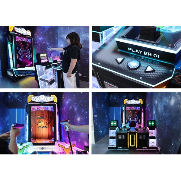 Realistic Shooting Simulation Arcade Shooting Machine 75 Inch Screen