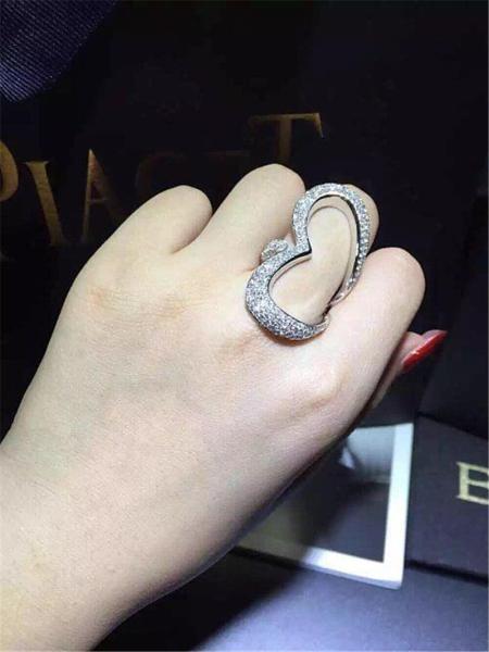 Luxury jewe factory ring 18k gold  white gold yellow gold rose gold diamond ring