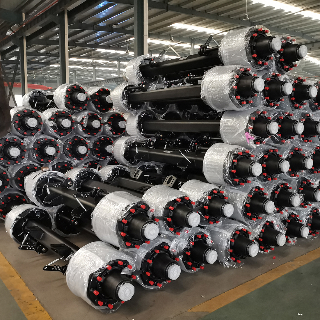 Американский Fuwa тип 2205MM Прицеп запасной части квадратный внутренний барабанная ось с 1850 мм рельс