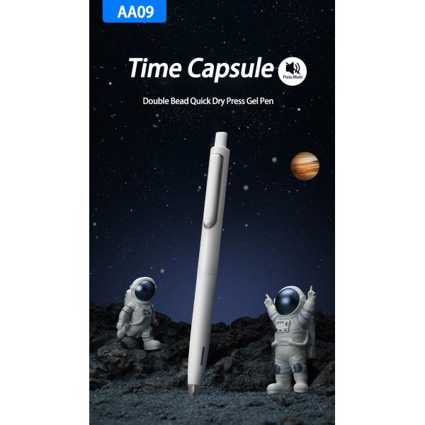 Time Capsule Press Mute Fast Dry Gel Pens 0.5mm Double Bead Tip Neutral Pen