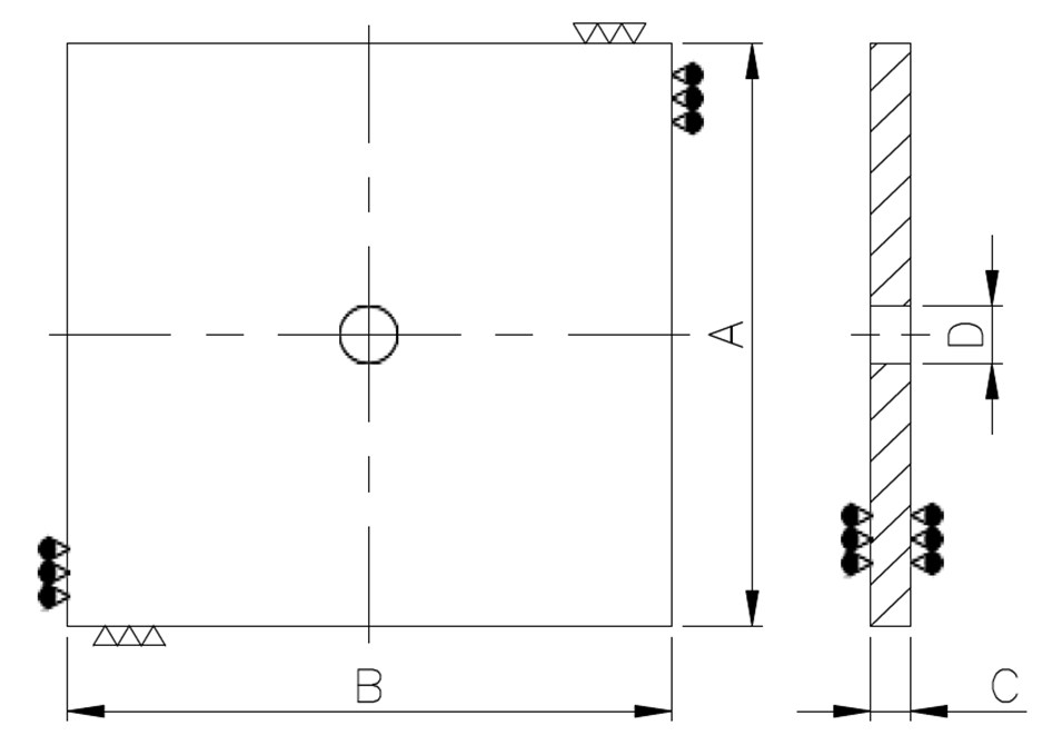 High Frequency Ferrite Tile Absorber For Rf Shielding 100*100 Size