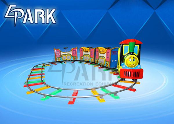 Children fiberglass electric amusement ride game machine EPARK kids 7 seats train kiddie ride coin operated for sale