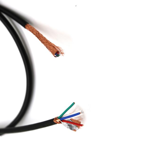 Copper Braids 4 Core Fire Alarm Cable , Electrical RVVP Cable PVC Shielded BV/RV/RVV