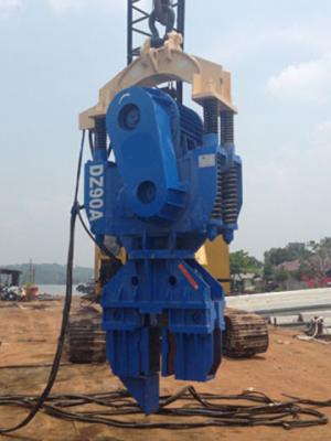 Construction  Crane Mounted Vibro Pile Driver Hammer For Excavator