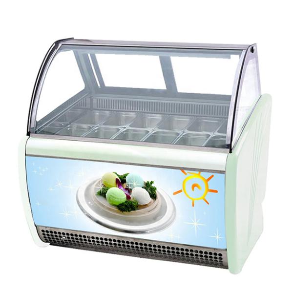 Convenience Store / Shop Commercial Multi Plate Ice Cream Refrigerated Storage Display Freezer