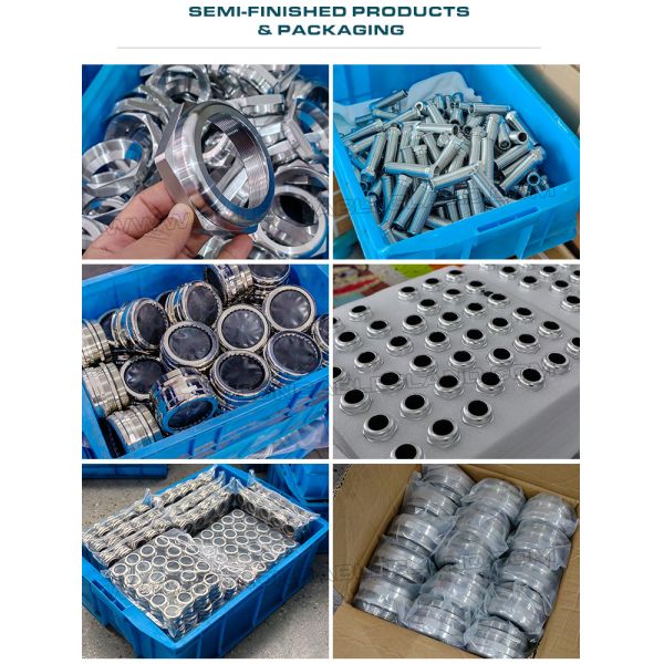 Stainless Steel IP68 Cable Glands, Spiral Strain Relief, Inox 304, 316 or 316L, Metric Pitch, M12~M50