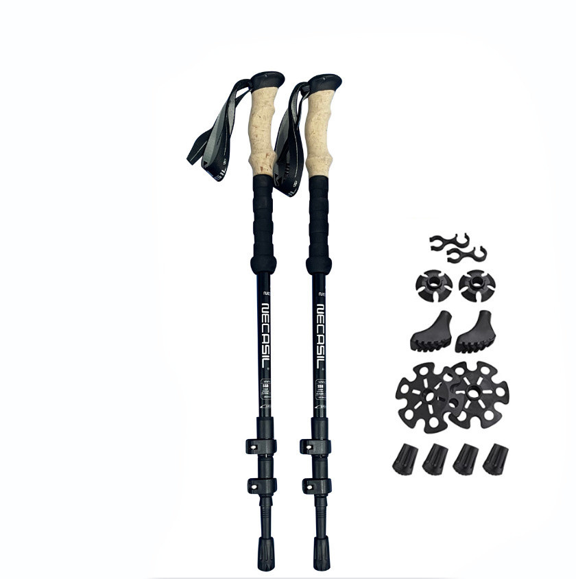 3 Joint Number Outdoor Camping Carbon Walking Sticks Aluminum Telescopic Trekking Pole