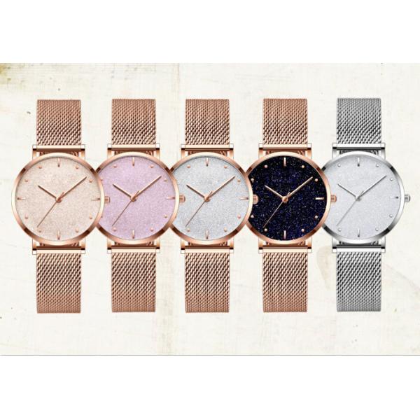 Sky Star Dial Modern Ladies Watches , Women'S Quartz Stainless Steel Casual Watch