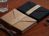 Sobres de papel kraft A6 personalizados, bolsas artísticas en blanco y negro para postales, fotos, invitaciones, tarjetas de visita, bolsa de regalo