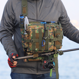 Fishing Backpack With Rod Holder Fishing Tackle Bag Fishing Gear Bag, Outdoor Camouflage Tactical Bag Fishing Bag