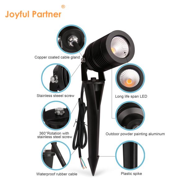 Регулируемый светодиодный садовый светильник 10 Вт IP65 наружный садовый шпик