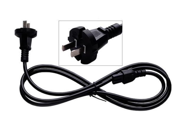 250 Volt China Power Cord Black Color , Ccc 2 Prong Power Extension Cord
